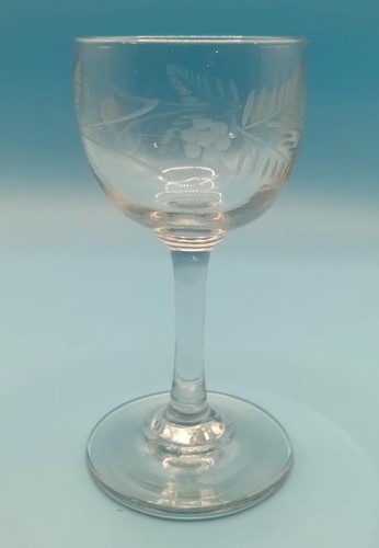 Antik klar geätzt sherry - antik, glas
